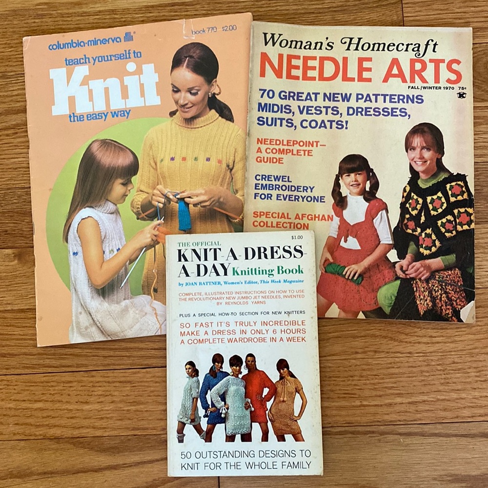 VTG Collection of 3 Needle Arts Books ‘68-‘70